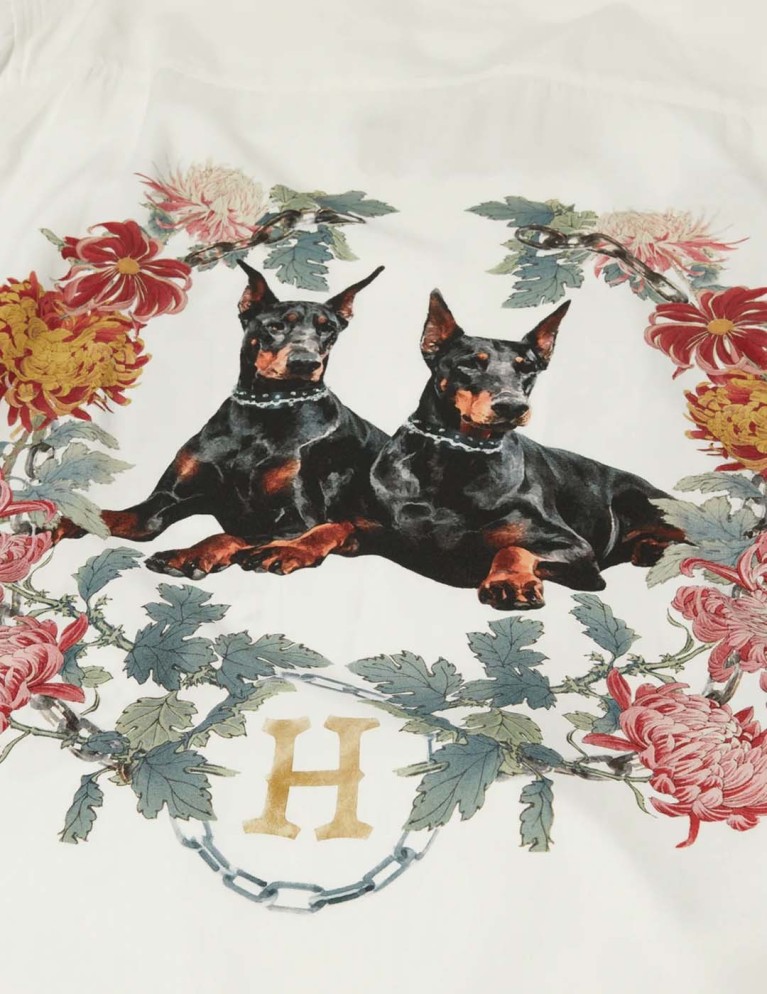 Camisa HUF best boys resort shirt white